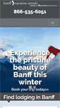 Mobile Screenshot of banffvacationrentals.com